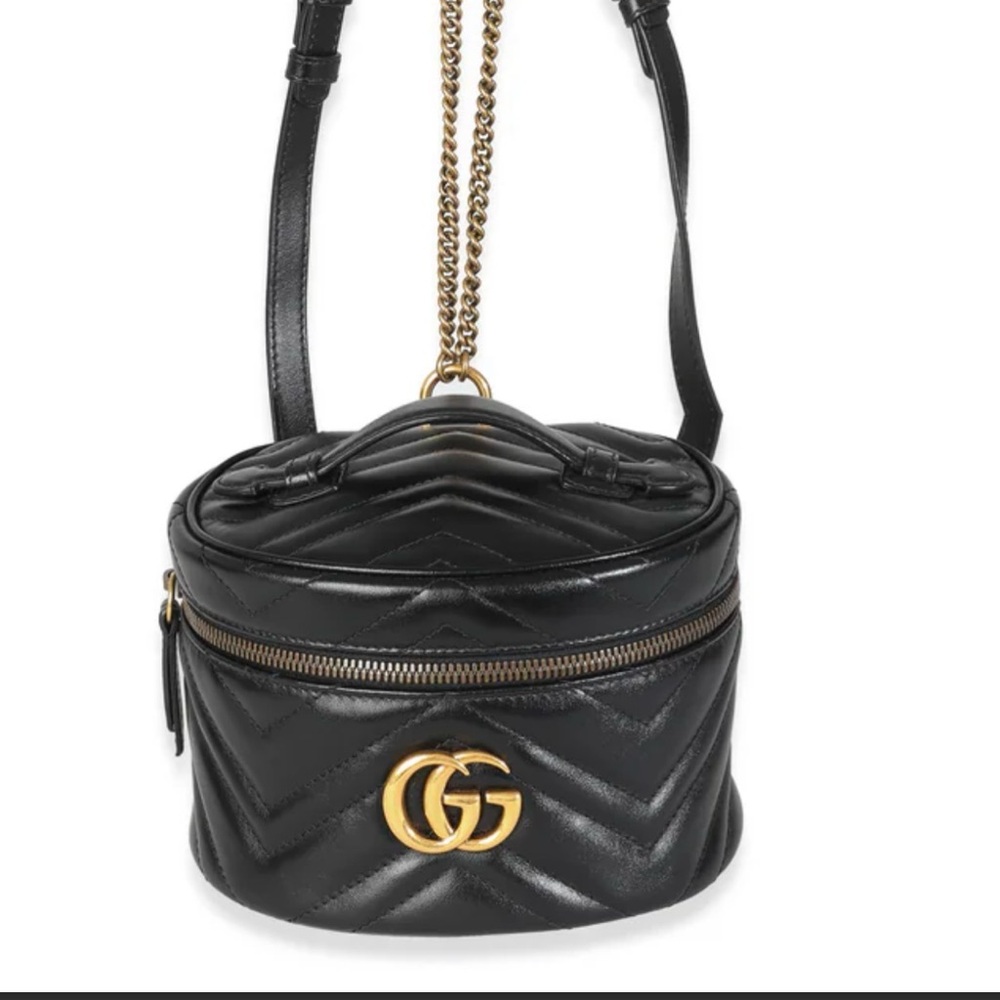 Gucci Black Quilted Leather Crossbody Book Bag - Mini